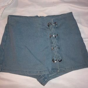 Denim skort